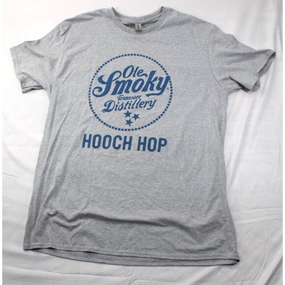 NWT Ole Smokey Moonshine Distillery Hooch Hop Grey XL T Shir - Picture 1 of 8